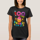 100 Days Sprinkled With Fun Cupcake 100th Day Of S Tシャツ (正面)