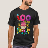 100 Days Sprinkled With Fun Cupcake 100th Day Of S Tシャツ (正面)