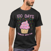 100 Days Sprinkled With Fun Cupcake 100th Day Of S Tシャツ (正面)