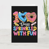 100 Days Sprinkled With Fun Cute Donut カード (正面)