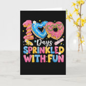 100 Days Sprinkled With Fun Cute Donut カード (黄色い花)