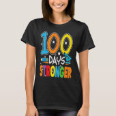 100 Days Stronger 100 Days of School Teacher Smart Tシャツ (正面)