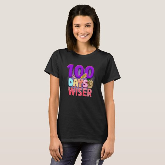 100 Days Wiser Student Teacher Tシャツ (正面フル)