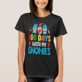 100 Days With My Gnomies 100 Days Of School Studen Tシャツ (正面)