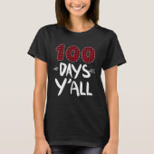 100 Days Y all 100th Day Of School Plaid Teacher A Tシャツ (正面)
