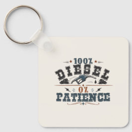 100% Diesel 0% Patience Vintage Graphic キーホルダー