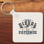 100% Diesel 0% Patience Vintage Graphic キーホルダー (正面)