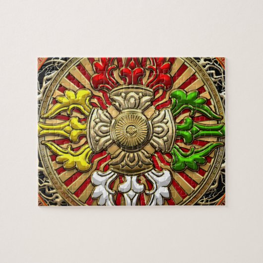 [100] Dorjeのチベットの二重曼荼羅 ジグソーパズル (横)