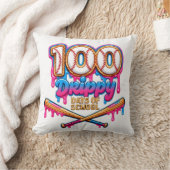 100 Drippy Days of School 野球少年 幼児服 クッション (ブランケット)