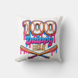 100 Drippy Days of School 野球少年 幼児服  クッション