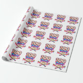 100 Drippy Days of School 野球少年 幼児服 ラッピングペーパー (アンロールド)