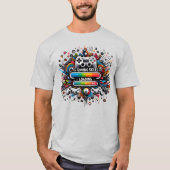 100% Gaming Skills Complete Rainbow Explosion Tシャツ (正面)