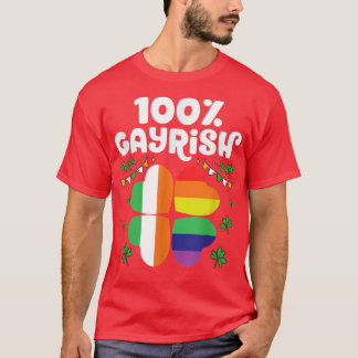 100 Gayrish Happy St Patrick's Day LGBTプライド Tシャツ