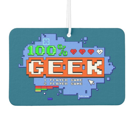 100% Geek カーエアーフレッシュナー (正面)