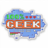 100% Geek シール (正面)