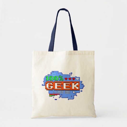 100% Geek トートバッグ (正面)