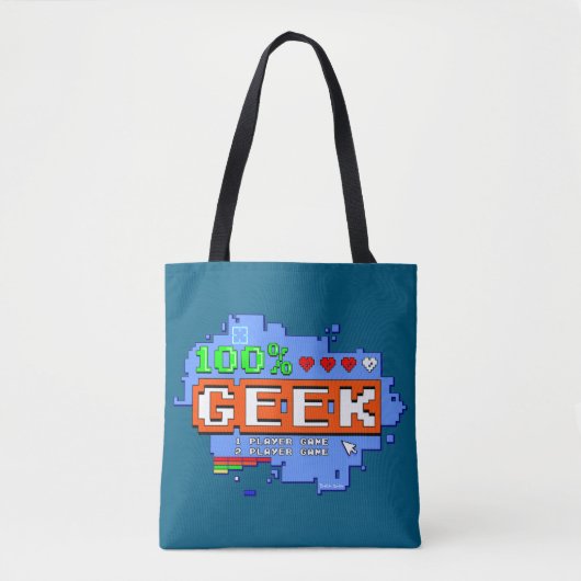 100% Geek トートバッグ (正面)