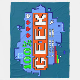 100% Geek フリースブランケット