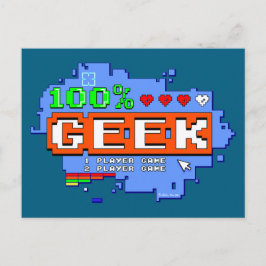 100% Geek ポストカード