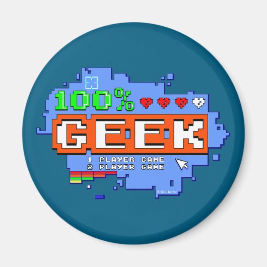100% Geek マグネット (正面)