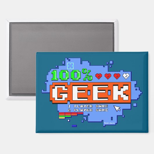 100% Geek マグネット (正面/裏面)