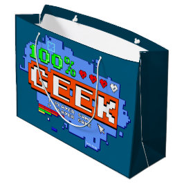 100% Geek ラージペーパーバッグ