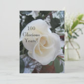 『100 GlorianceYears!-誕生祝い/ホワイト·ローズ』 招待状 (スタンド正面)