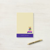 100% Groovy Rainbow Hand Peaceサイン ポストイット (デスク上)