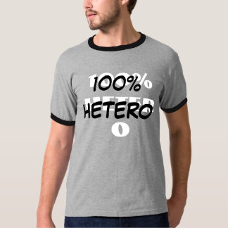 100% HETERO Tシャツ