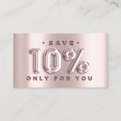 100 INSERT QRCODE 10%OFFカスタムロゴバラ赤面 名刺 (正面)