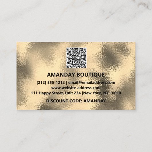 100 INSERT QRCODE 20%OFFカスタムロゴガラス 名刺 (裏面)