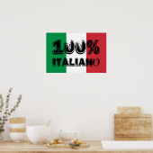 100% Italiano Print ポスター (キッチン)