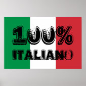 100% Italiano Print ポスター (正面)