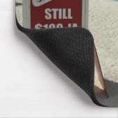 100 Jaの赤のストライプ マウスパッド (コーナー)