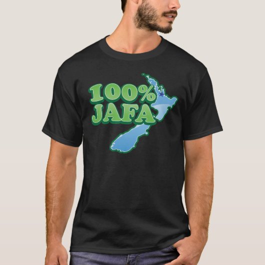 100% JAFAニュージーランドのキーウィのデザインオークランド Tシャツ (正面)