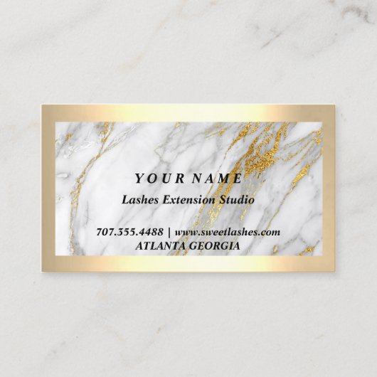 100 Lashesアフターケアロイヤリティカード20%オフ5パンチ 名刺 (正面)