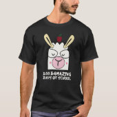 100 Llamazing Days Llama 100th Day Of School Teach Tシャツ (正面)
