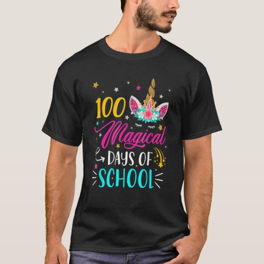 100 Magical Days Of School Happy 100th Day Of Scho Tシャツ (正面)