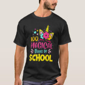 100 Magical Days of School Unicorn  Teacher Studen Tシャツ (正面)