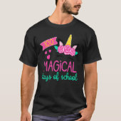 100 Magical Days of School Unicorn Teacher Student Tシャツ (正面)