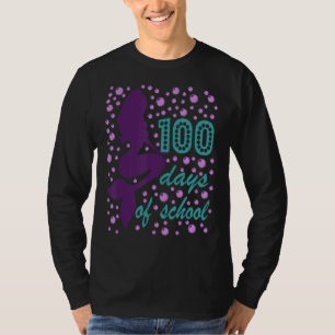 100 Mermazing日の学校の魔法100日私 Tシャツ