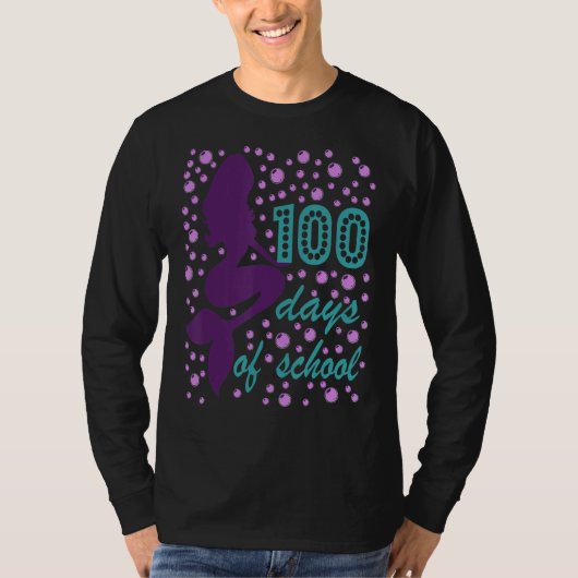 100 Mermazing日の学校の魔法100日私 Tシャツ (正面)