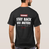 100 Meters Black Tee for Military Vets, Havoc7 Tシャツ (裏面)
