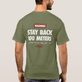 100 Meters Olive Tee for Military Vets, Havoc7 Tシャツ (裏面)