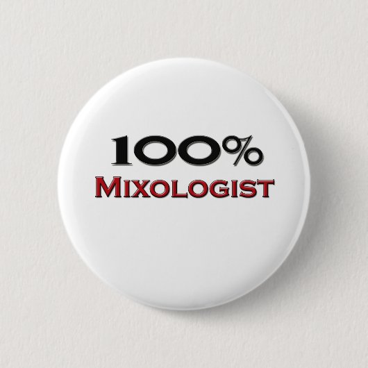 100% Mixologist 缶バッジ (正面)
