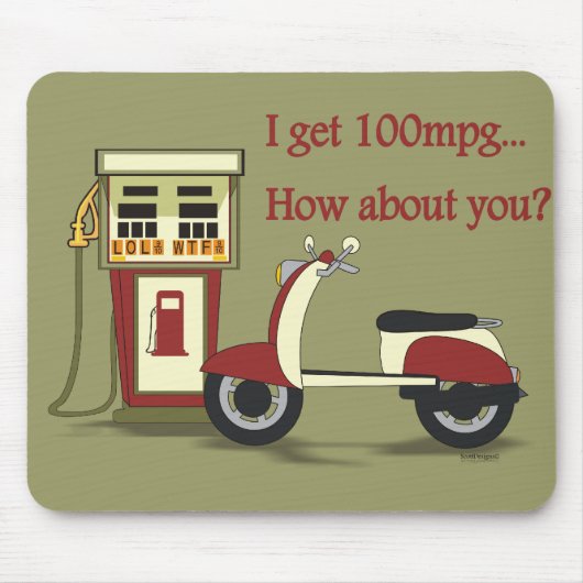 100 mpgか。マウスパッド マウスパッド (正面)