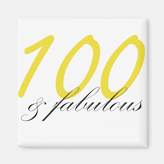 100 n素晴らしい マグネット (正面)