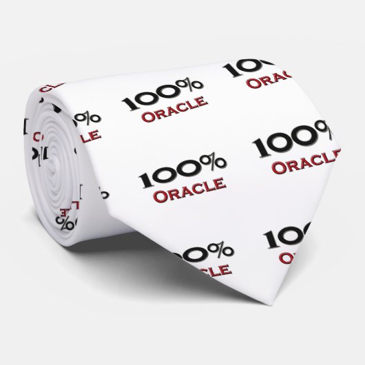 100% Oracle ネクタイ (ロール)