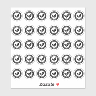 100% Organic Food Mini Food Label  シール