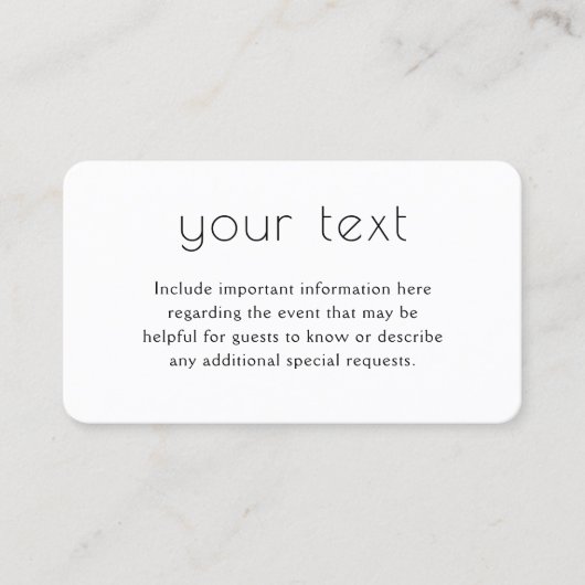 100 Packシックなミニマリストの写真結婚のエンクロージャ 名刺 (正面)